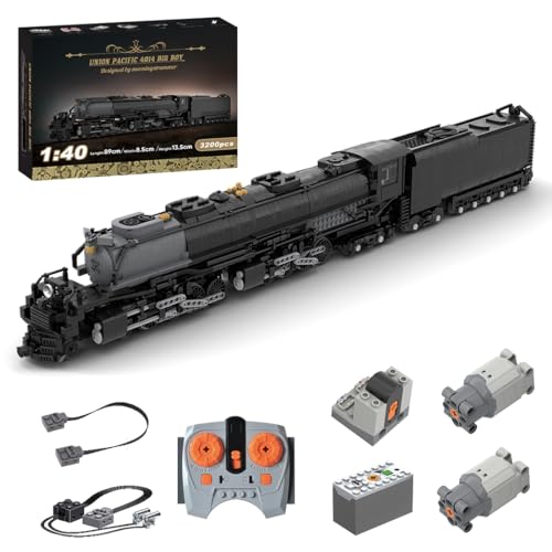 Thinkizen Personenzug Bausteine Zug, 1:40 Dampflok-Modell Set Eisenbahn mit bewegliche Kolben & Räder, Eisenbahn Baustein Zug, Kompatibel mit Zugsets, Geschenk für Erwachsene, 3200+ Teile Thinkizen Personenzug Bausteine Zug, 1:40 Dampflok-Modell Set Eisenbahn mit bewegliche Kolben & Räder, Eisenbahn Baustein Zug, Kompatibel mit Zugsets, Geschenk für Erwachsene, 3200+ Teile von Thinkizen