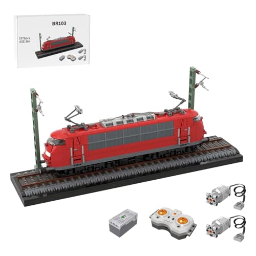 Thinkizen Personenzug Bausteine Zug, BR103 Lokomotive Set Eisenbahn Bauspielzeug mit Lichtfunktion, Eisenbahn Baustein Zug, Kompatibel mit Zugsets, Geschenk für Erwachsene, 2578 Teile Thinkizen Personenzug Bausteine Zug, BR103 Lokomotive Set Eisenbahn Bauspielzeug mit Lichtfunktion, Eisenbahn Baustein Zug, Kompatibel mit Zugsets, Geschenk für Erwachsene, 2578 Teile von Thinkizen