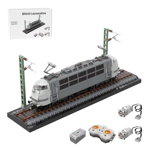 Thinkizen Personenzug Bausteine Zug, BR103 Lokomotive Set Eisenbahn Bauspielzeug mit Lichtfunktion, Eisenbahn Baustein Zug, Kompatibel mit Zugsets, Geschenk für Erwachsene, 2601 Teile Thinkizen Personenzug Bausteine Zug, BR103 Lokomotive Set Eisenbahn Bauspielzeug mit Lichtfunktion, Eisenbahn Baustein Zug, Kompatibel mit Zugsets, Geschenk für Erwachsene, 2601 Teile von Thinkizen