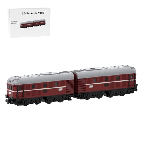 Thinkizen Personenzug Bausteine Zug, V188 Lokomotive Set Eisenbahn Bauspielzeug, Eisenbahn Baustein Zug, Kompatibel mit Zugsets, Geschenk für Erwachsene, 1459 Teile Thinkizen Personenzug Bausteine Zug, V188 Lokomotive Set Eisenbahn Bauspielzeug, Eisenbahn Baustein Zug, Kompatibel mit Zugsets, Geschenk für Erwachsene, 1459 Teile von Thinkizen