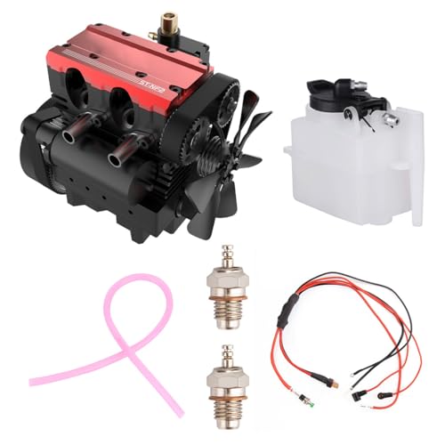 Thinkizen ST-NF2 Motormodellbausatz, Mini-Inline-Doppelzylinder-Viertakt-luftgekühltes Nitro-Interal-Verbrennungsmotormodell mit Startzubehör, DIY-Montage STEM Science Motor-Set für Erwachsene Thinkizen ST-NF2 Motormodellbausatz, Mini-Inline-Doppelzylinder-Viertakt-luftgekühltes Nitro-Interal-Verbrennungsmotormodell mit Startzubehör, DIY-Montage STEM Science Motor-Set für Erwachsene von Thinkizen