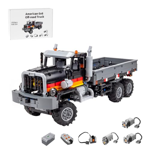 Thinkizen Technik Truck Modell, MOC High-Tech Offroad Truck 6x6 Modell Bausteine Ziegel Konstruktionsspielzeug mit V8 Motor, Federung & 2-Gang-Getriebe, Geschenk für Auto & Tech-Fans, 1500 Teile Thinkizen Technik Truck Modell, MOC High-Tech Offroad Truck 6x6 Modell Bausteine Ziegel Konstruktionsspielzeug mit V8 Motor, Federung & 2-Gang-Getriebe, Geschenk für Auto & Tech-Fans, 1500 Teile von Thinkizen