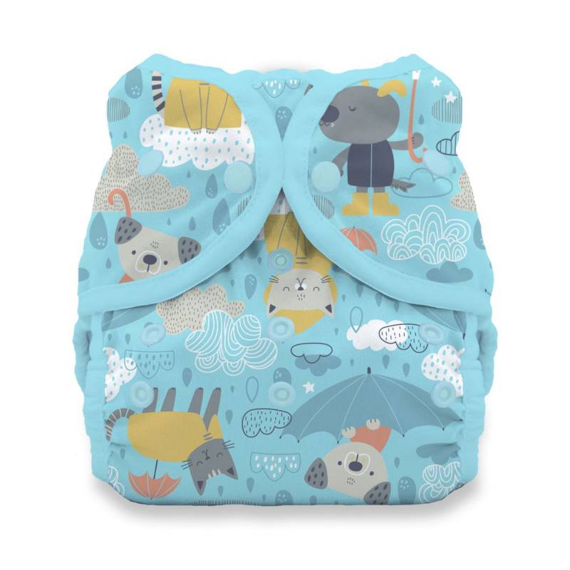 Thirsties Duo Wrap Überhose (Druck) - Drizzly Größe 1 (3 - 8 kg) von Thirsties