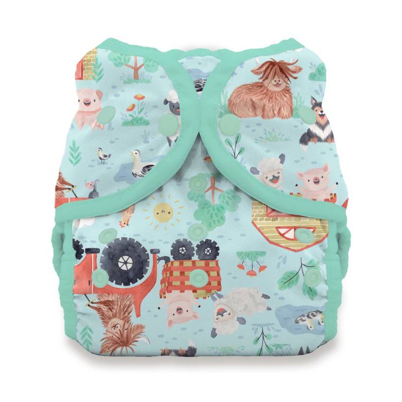 Thirsties Duo Wrap Überhose (Druck) - Ferm-stockin Größe 1 (3 - 8 kg) von Thirsties