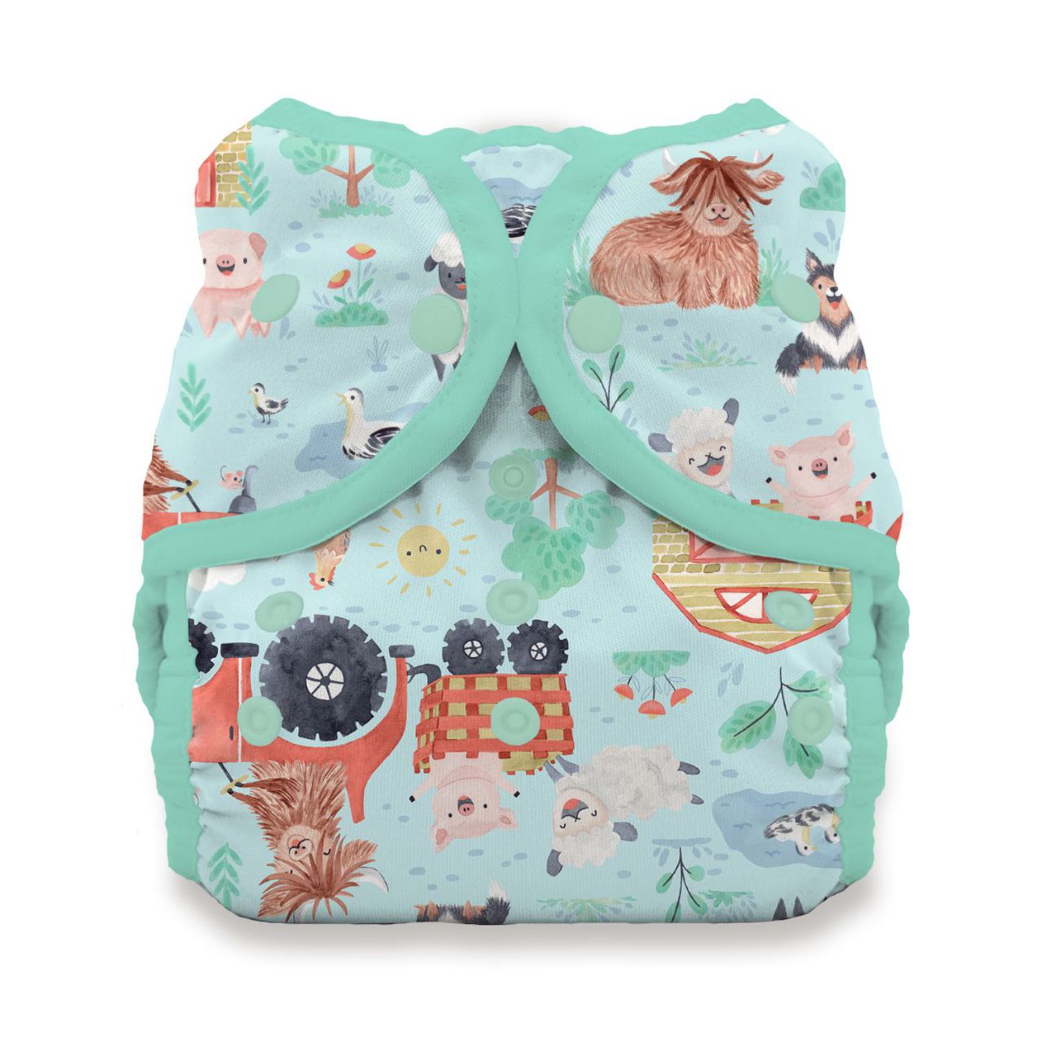Thirsties Duo Wrap Überhose (Druck) - Ferm-stockin Größe 2 (8 - 18 kg) von Thirsties
