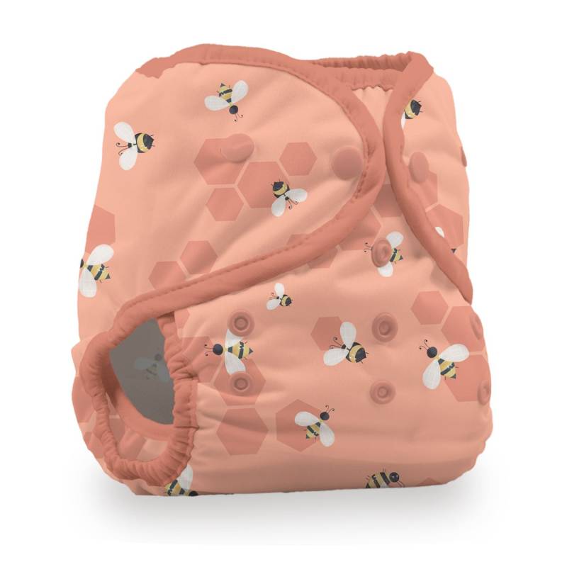 Thirsties Duo Wrap Überhose (Druck) - Größe 1 (3 - 8 kg) Let it Bee von Thirsties
