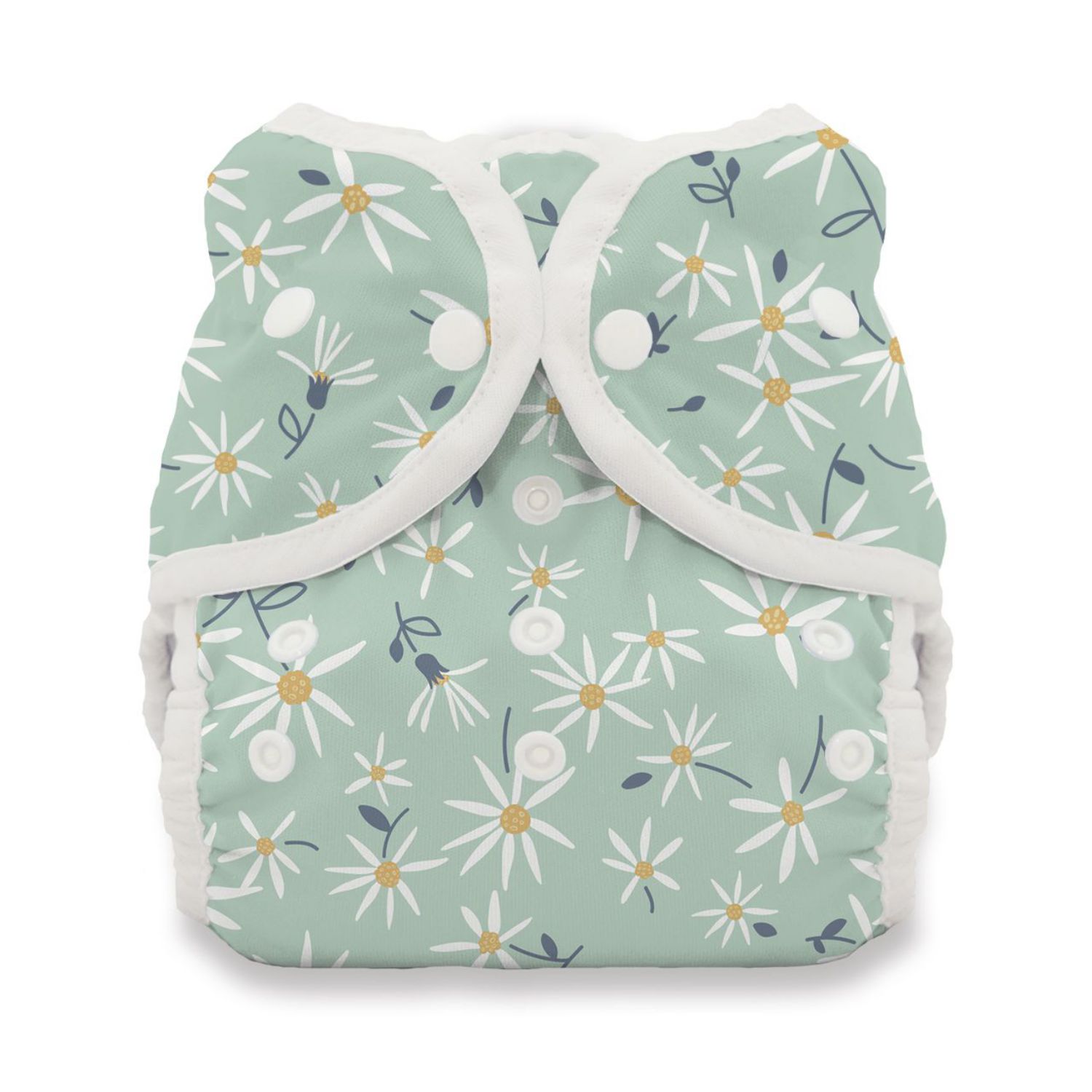 Thirsties Duo Wrap Überhose (Druck) - Größe 1 (3 - 8 kg) Woodland Aster von Thirsties