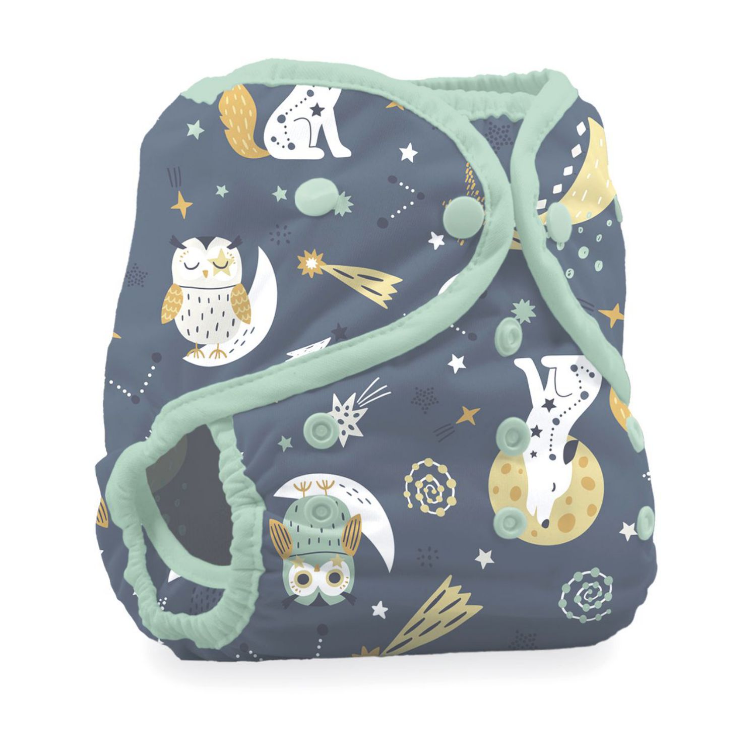 Thirsties Duo Wrap Überhose (Druck) - Größe 2 (8 - 18 kg) Hoot n Howl von Thirsties