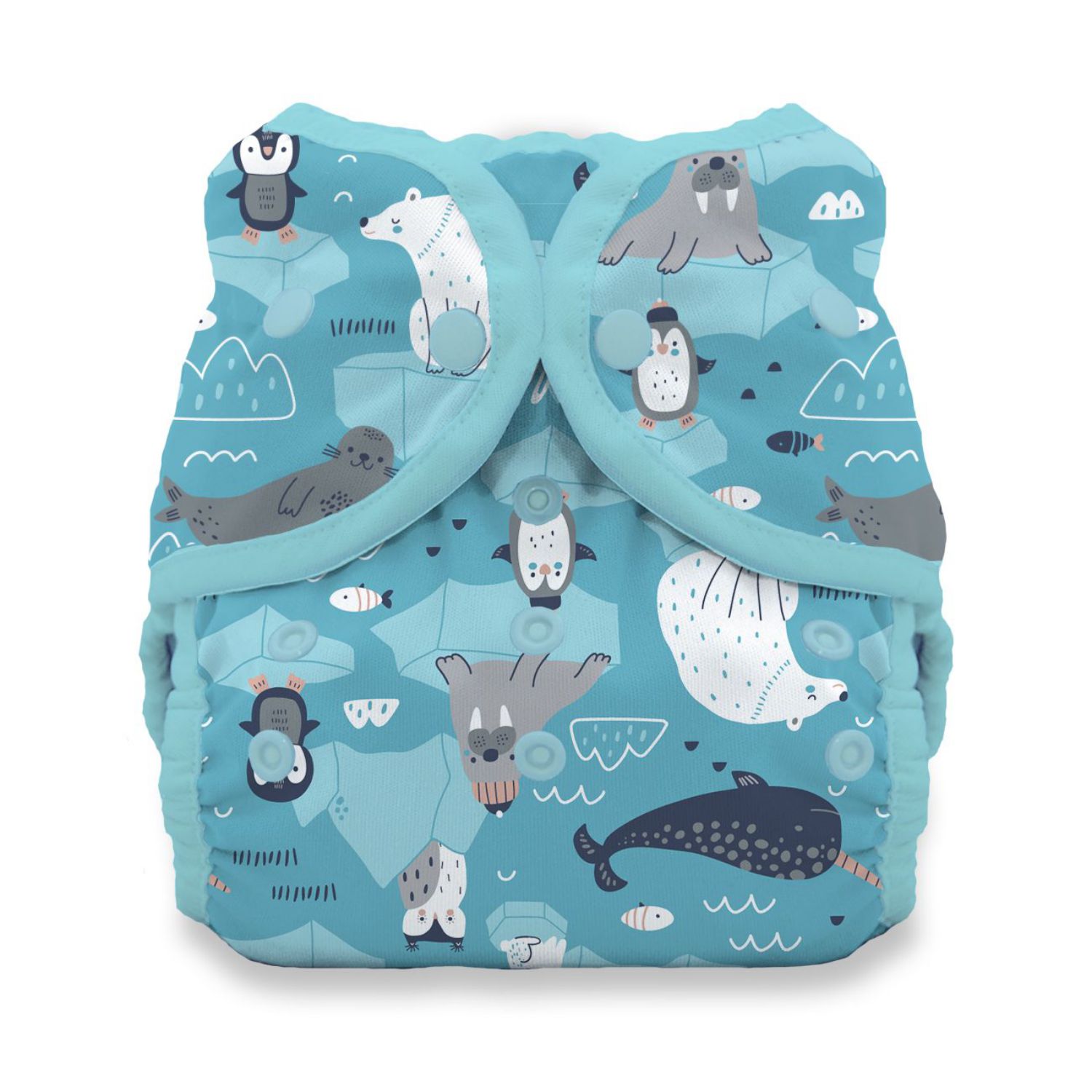 Thirsties Duo Wrap Überhose (Druck) - Größe 2 (8 - 18 kg) Ice Flow von Thirsties