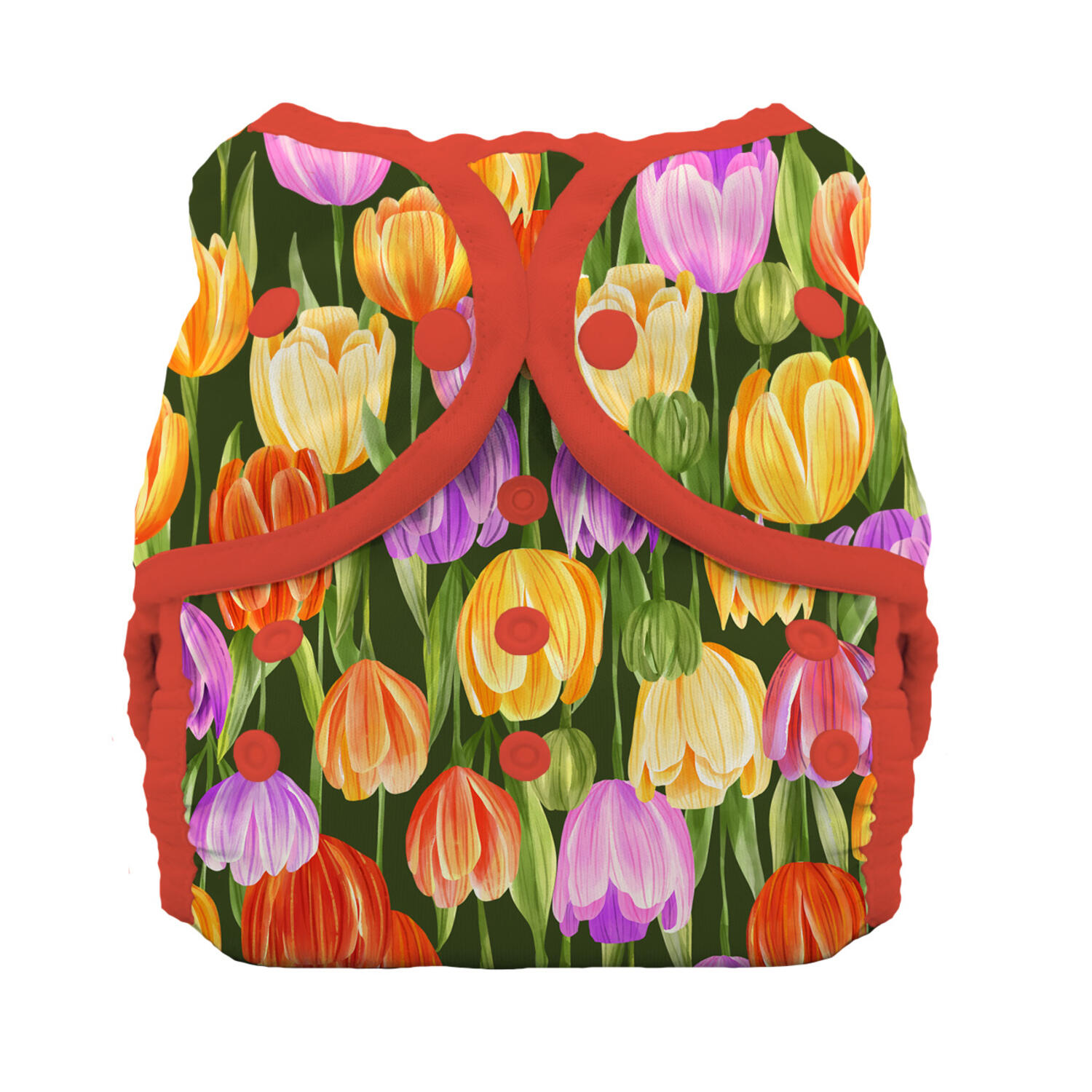 Thirsties Duo Wrap Überhose (Druck) - Größe 4 (27 - 36 kg) Tulips von Thirsties