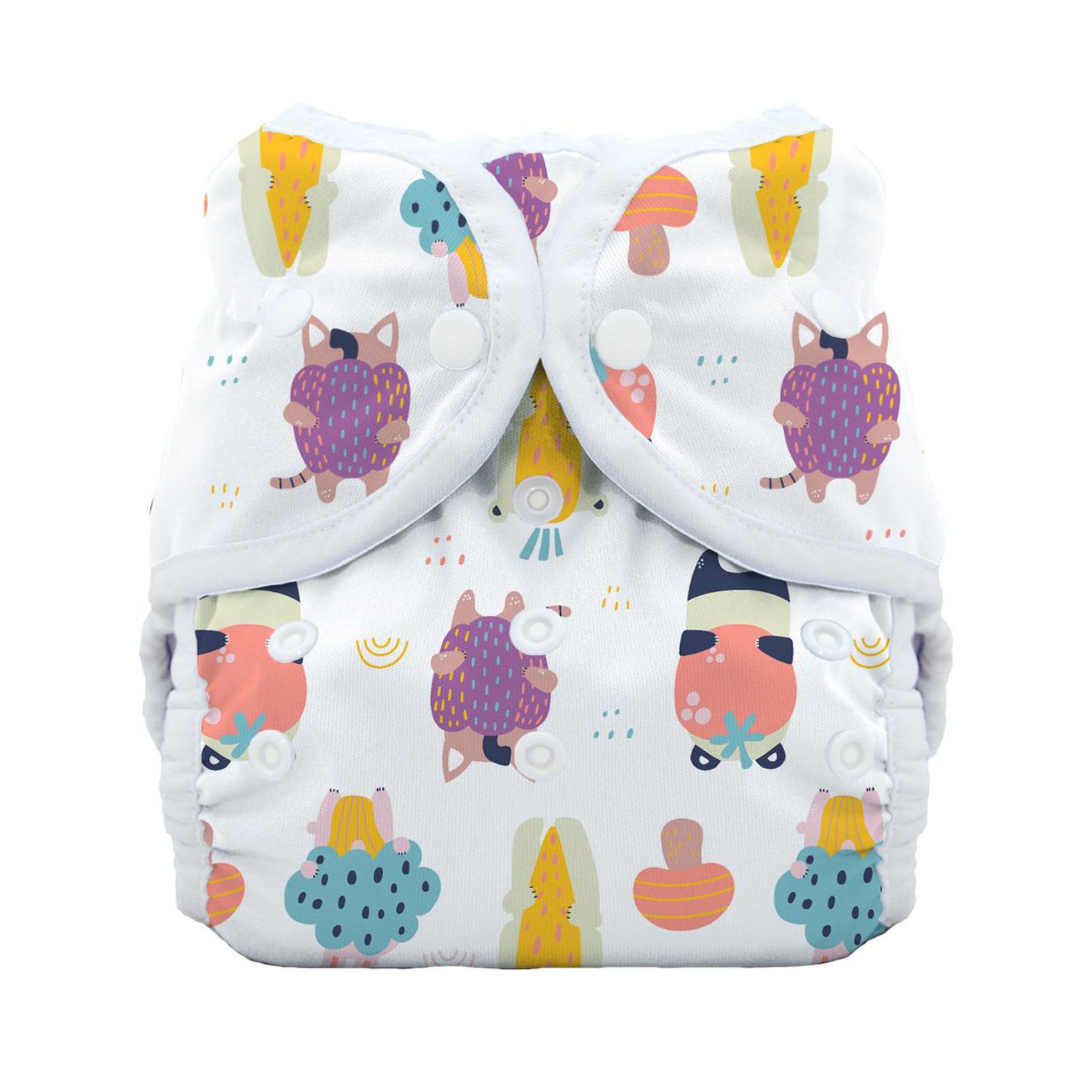 Thirsties Duo Wrap Überhose (Druck) - Harvest Helpers Größe 1 (3 - 8 kg) von Thirsties