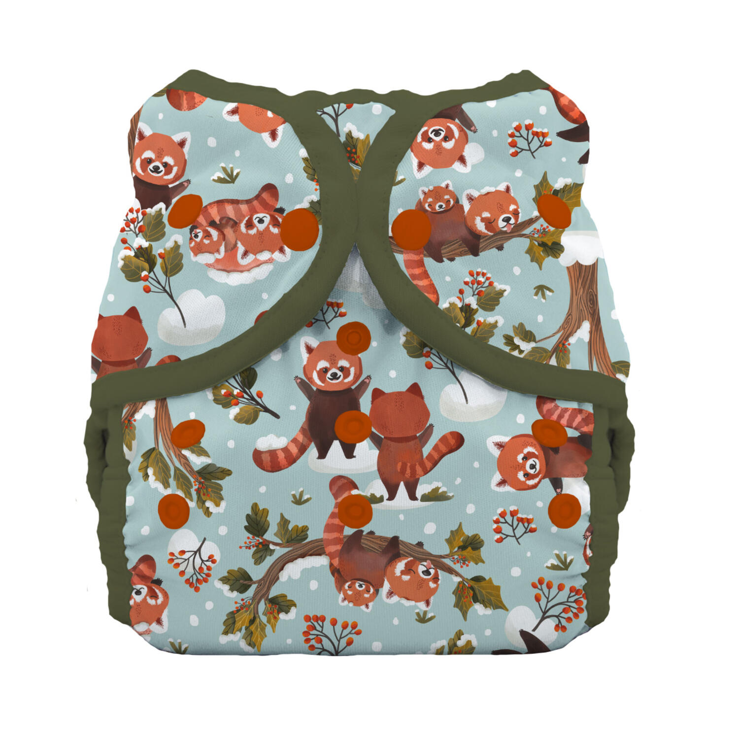 Thirsties Duo Wrap Überhose (Druck) - Red Panda Größe 4 (27 - 36 kg) von Thirsties