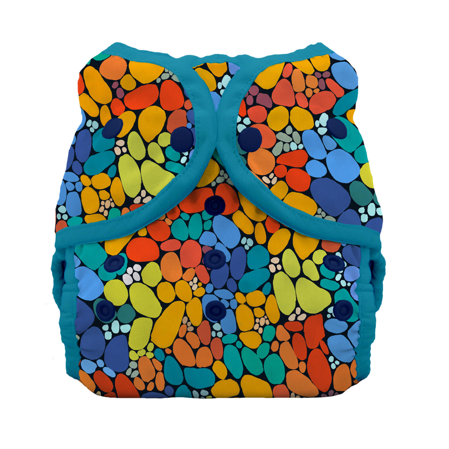 Thirsties Duo Wrap Überhose (Druck) - Stepping Stones Größe 3 (18 - 27 kg) von Thirsties