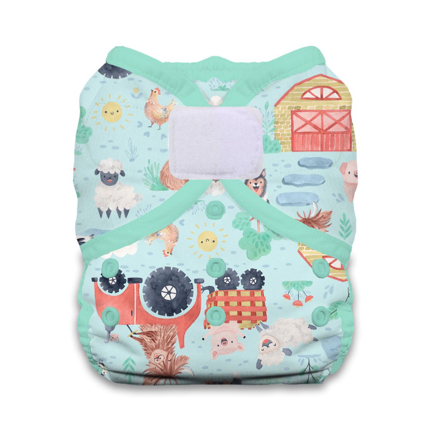 Thirsties Duo Wrap Überhose (Klett) - Ferm-stockin Größe 2 (8 - 18 kg) von Thirsties