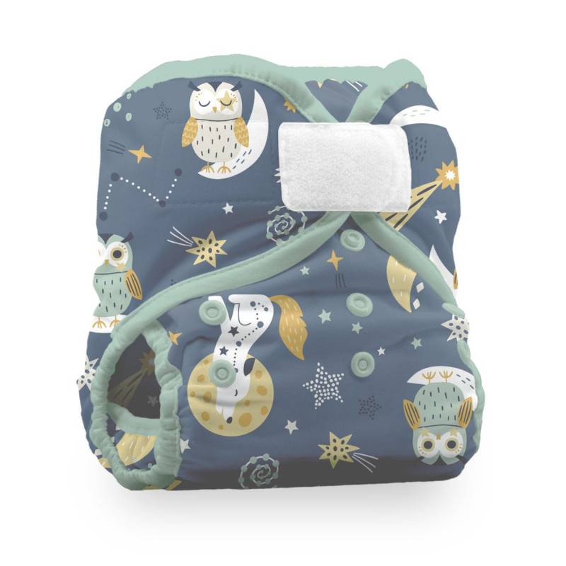 Thirsties Duo Wrap Überhose (Klett) - Größe 1 (3 - 8 kg) Hoot n Howl von Thirsties