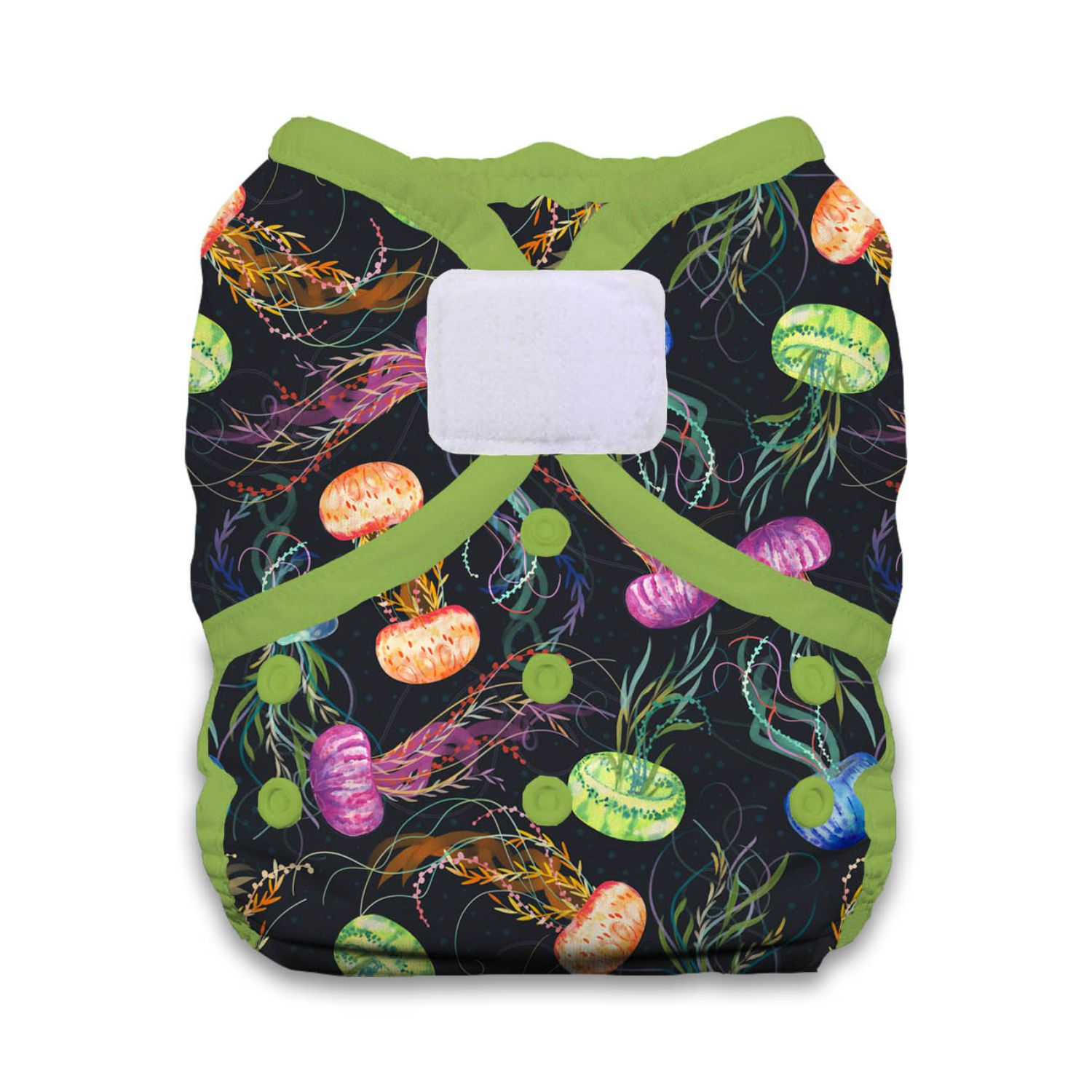 Thirsties Duo Wrap Überhose (Klett) - Größe 1 (3 - 8 kg) Jellyfish von Thirsties