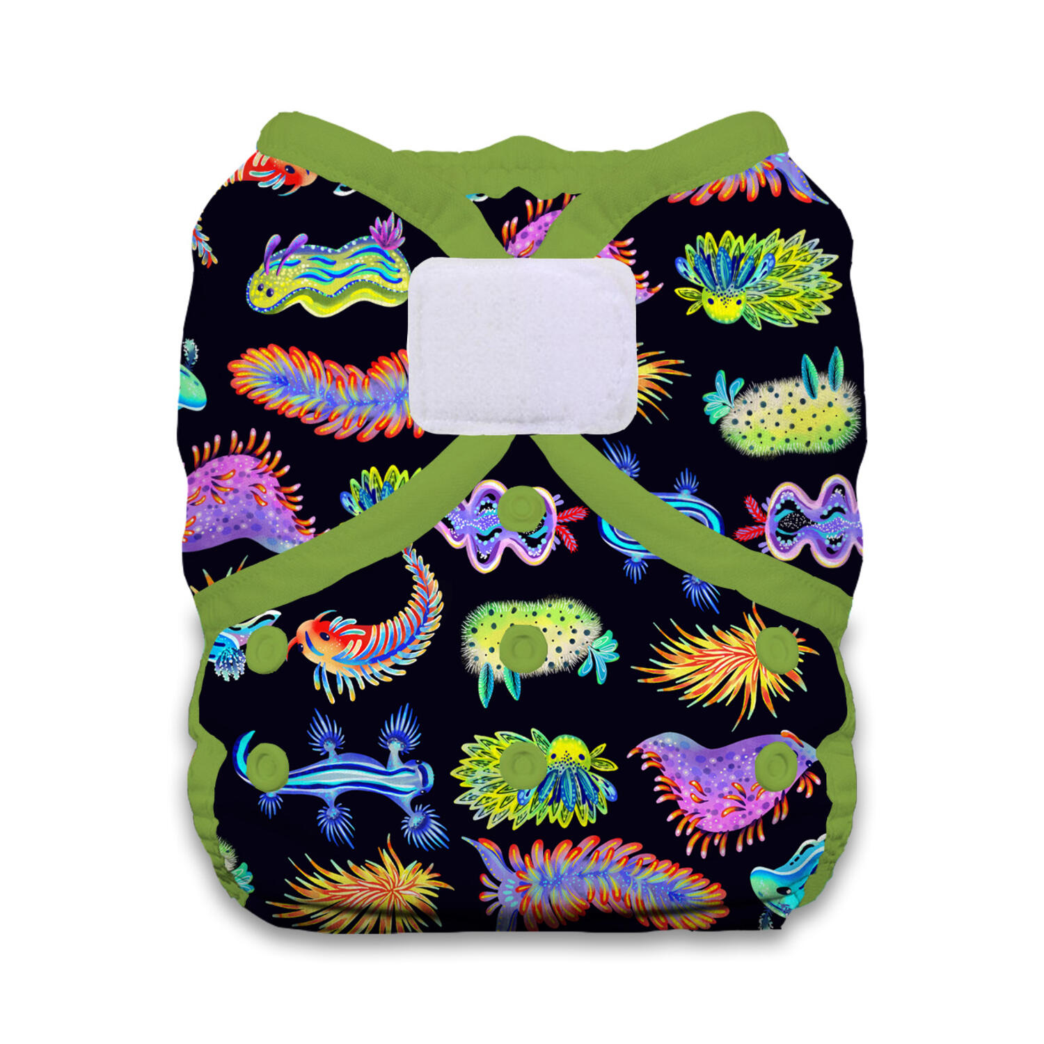 Thirsties Duo Wrap Überhose (Klett) - Größe 1 (3 - 8 kg) Sea Parade von Thirsties