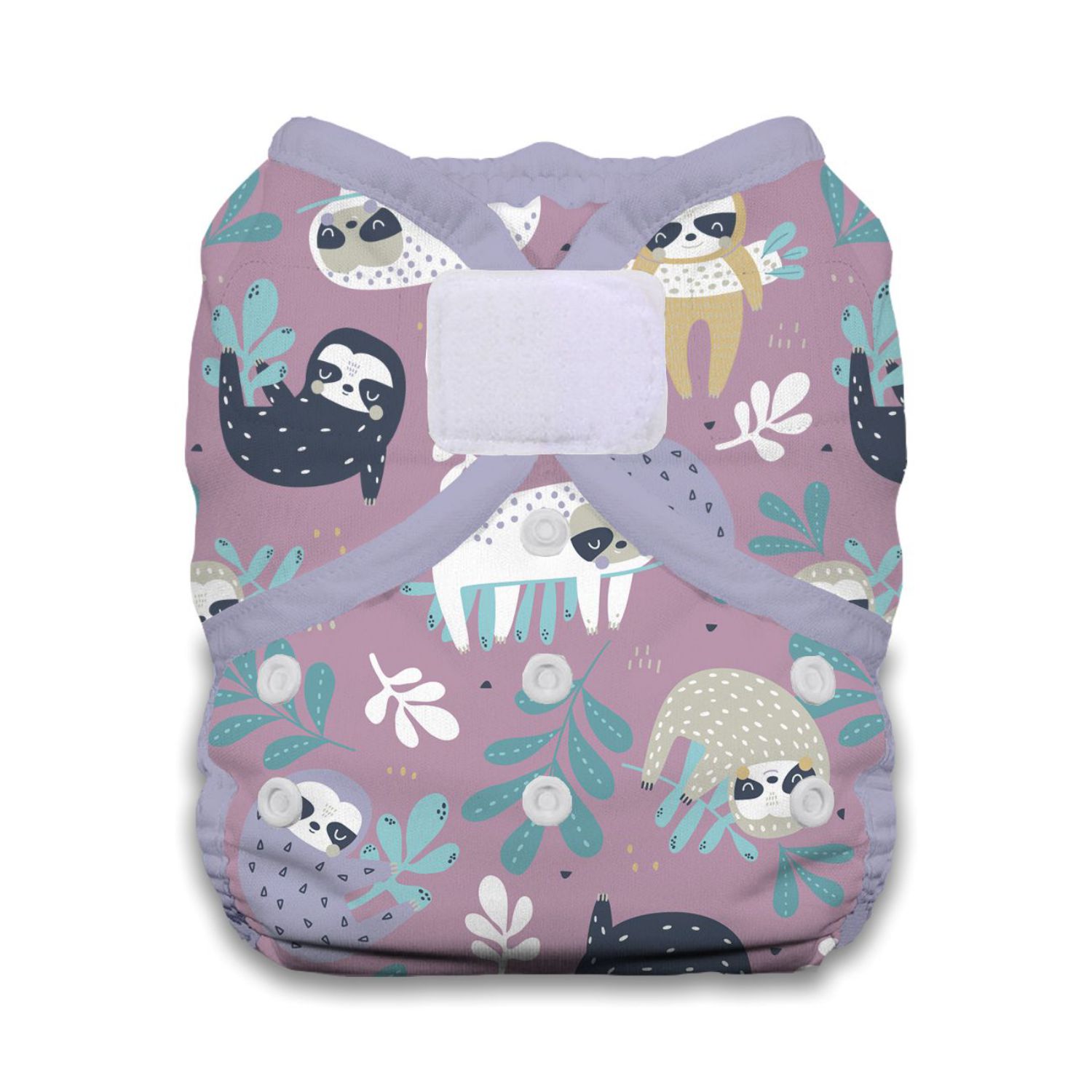 Thirsties Duo Wrap Überhose (Klett) - Größe 1 (3 - 8 kg) Sloth Life von Thirsties