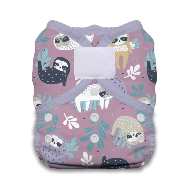 Thirsties Duo Wrap Überhose (Klett) - Größe 1 (3 - 8 kg) Sloth Life von Thirsties