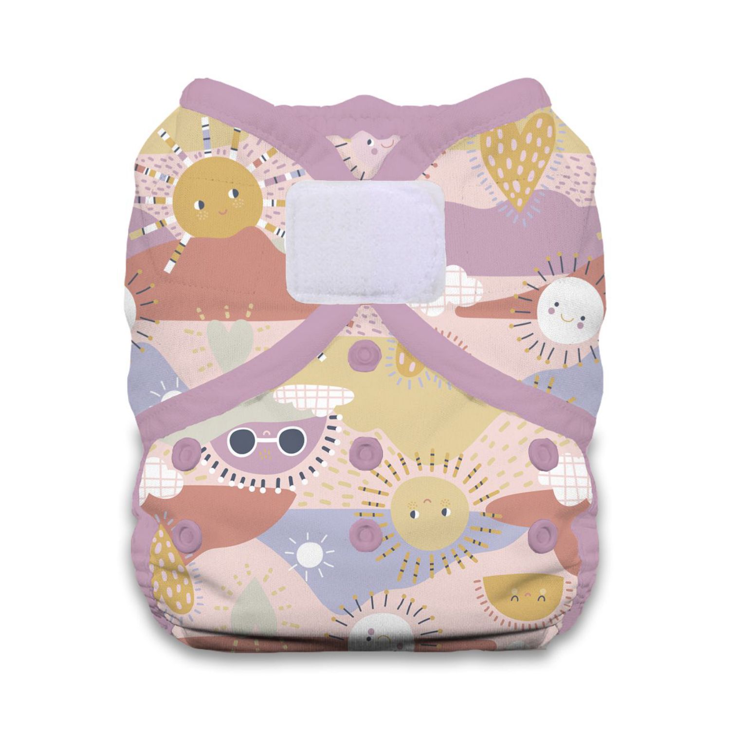 Thirsties Duo Wrap Überhose (Klett) - Größe 2 (8 - 18 kg) Sunny von Thirsties
