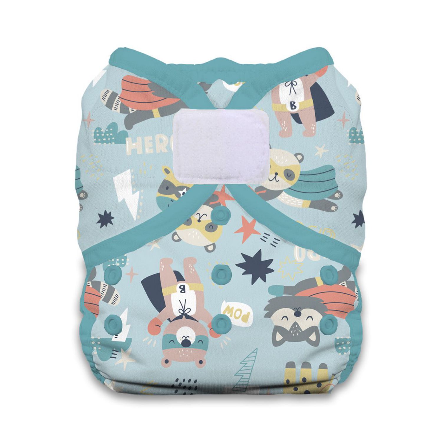 Thirsties Duo Wrap Überhose (Klett) - Größe 2 (8 - 18 kg) Super Hero von Thirsties