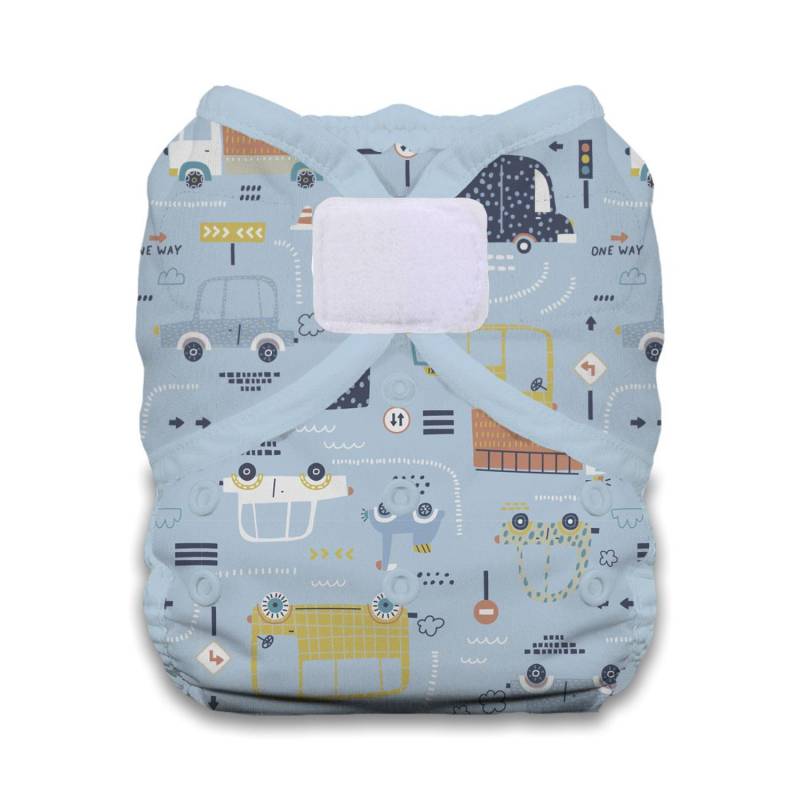 Thirsties Duo Wrap Überhose (Klett) - Traffic Jam Größe 1 (3 - 8 kg) von Thirsties