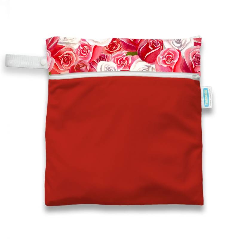 Thirsties Nasstasche mit Trockenfach (M) - Rosy von Thirsties