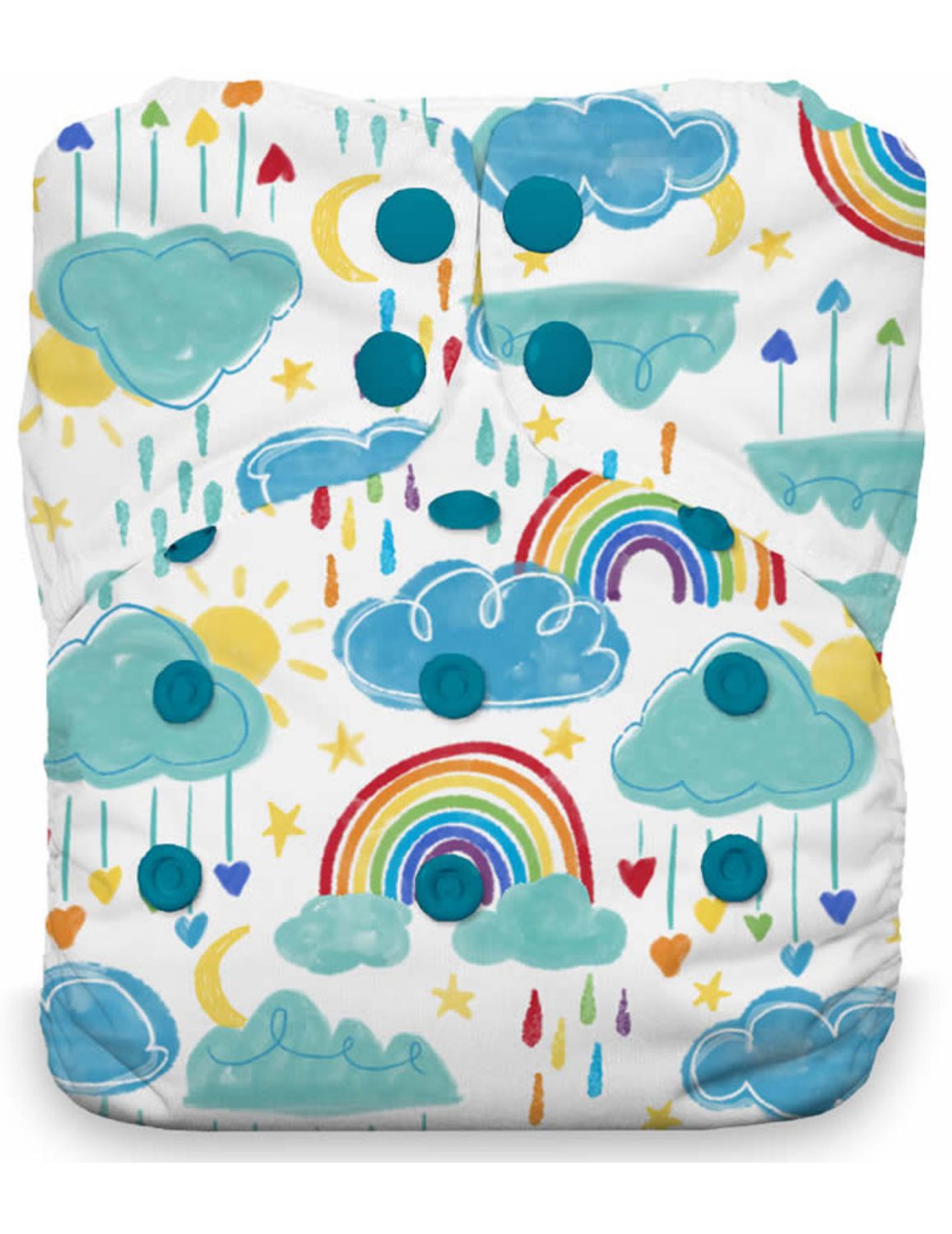 Thirsties Natural AIO One Size (Druck) - Rainbow von Thirsties