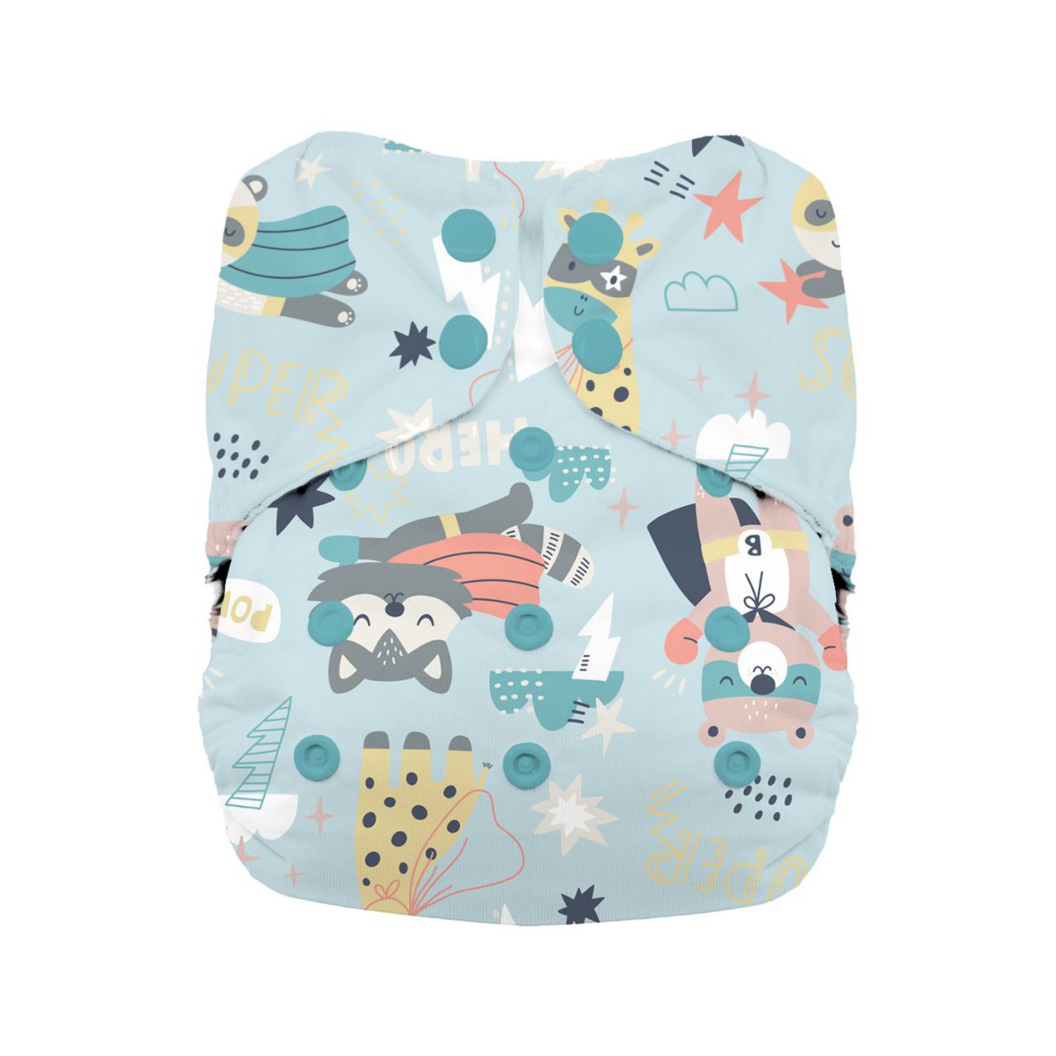 Thirsties Natural AIO One Size (Druck) - Super Hero von Thirsties