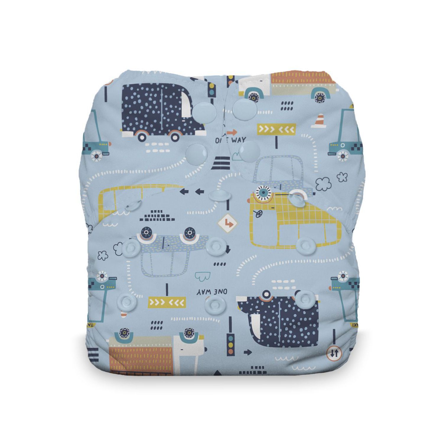 Thirsties Natural AIO One Size (Druck) - Traffic Jam von Thirsties