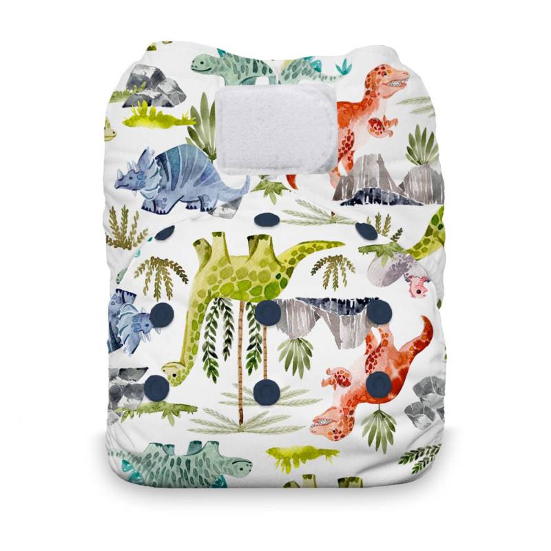 Thirsties Natural AIO One Size (Klett) - Dino-rawr von Thirsties