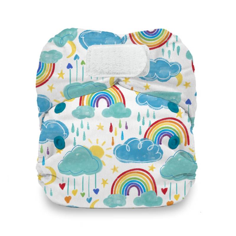 Thirsties Natural AIO One Size (Klett) - Rainbow von Thirsties