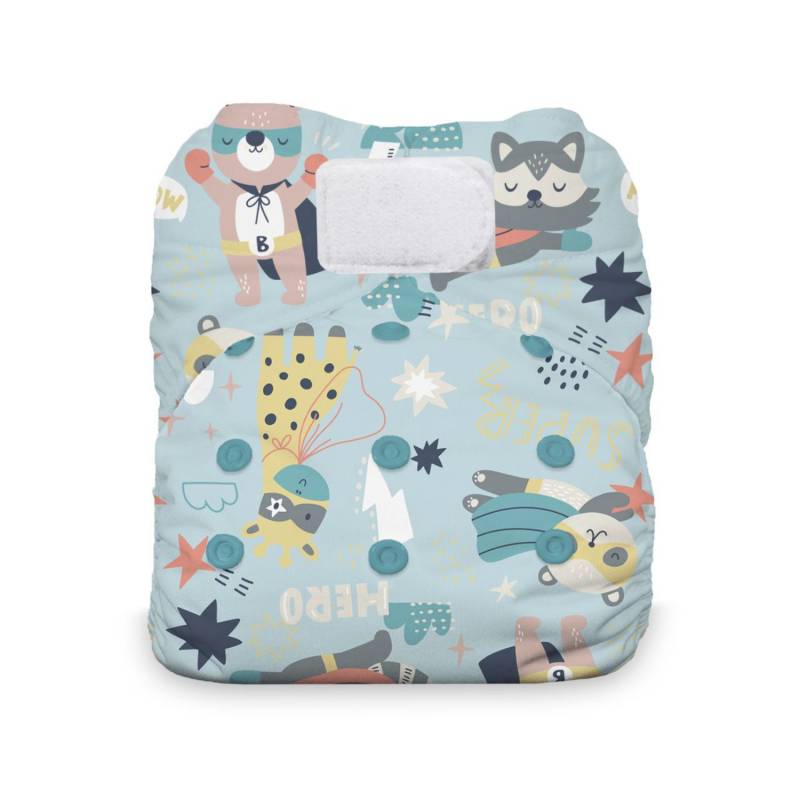 Thirsties Natural AIO One Size (Klett) - Super Hero von Thirsties