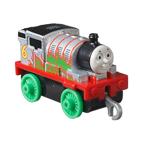 Thomas and Friends Adventures GYV66 Percy Motor aus verchromtem Metall mit grünen Flammen von Thomas und seine Freunde