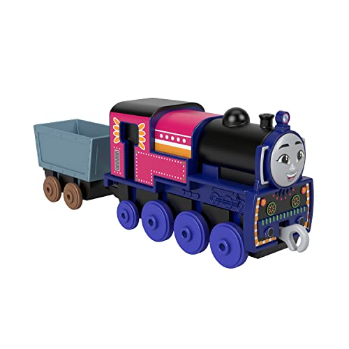 Der Zug Thomas - Ashima Metall-Schub-Lokomotive Di-Cast Zug mit Kristallen und Zubehör zum Spielen mit der Eisenbahn, Spielzeug für Kinder, 3 Jahre, HNN20 von Thomas und seine Freunde