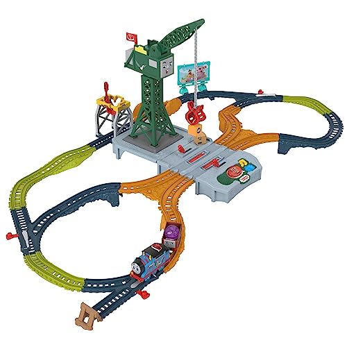 Die Thomas-Zug - Die Sounds von Sodor Cranky Delivery Set mit DREI Figuren aus der Serie, Soundbahn und motorisierten Zügen mit Batterien, Kinderspielzeug, 3+ Jahre, HXG13 von Thomas und seine Freunde