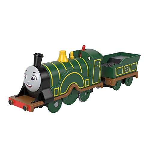 Thomas & Friends, batteriebetriebener Spielzeugzug Emily mit Tender für Kinder im Kindergartenalter, ab 3 Jahren, HHN41, Holz Thomas & Friends, batteriebetriebener Spielzeugzug Emily mit Tender für Kinder im Kindergartenalter, ab 3 Jahren, HHN41, Holz von THOMAS & FRIENDS