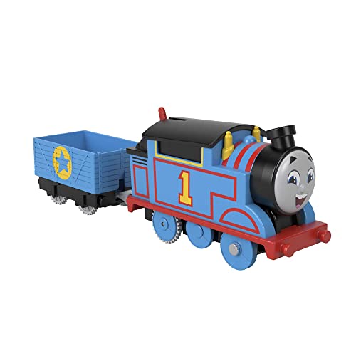 Fisher-Price HDY59 - Thomas & Friends Motorisierte Thomas-Spielzeugeisenbahnlokomotive, Spielzeug für Vorschulkinder ab 3 Jahren von Thomas und seine Freunde
