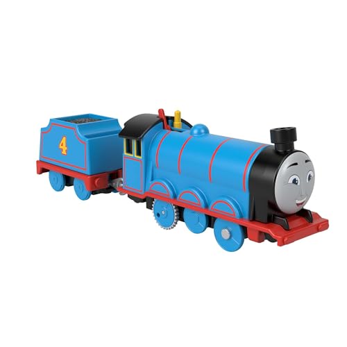 THOMAS AND FRIENDS, Thomas & seine Freunde, batteriebetriebene Spielzeuglok Toby mit Frachtanhänger für Kinder im Kindergartenalter ab 3 Jahren, HTN30 von Thomas & Friends
