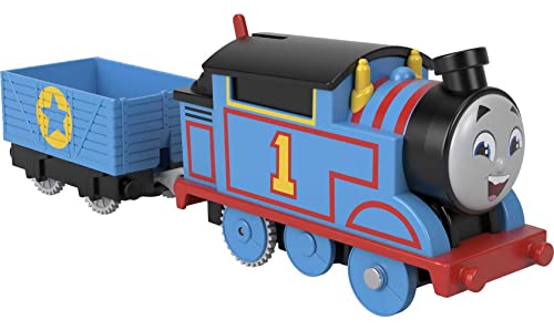 Fisher-Price HDY59 - Thomas & Friends Motorisierte Thomas-Spielzeugeisenbahnlokomotive, Spielzeug für Vorschulkinder ab 3 Jahren von Thomas und seine Freunde