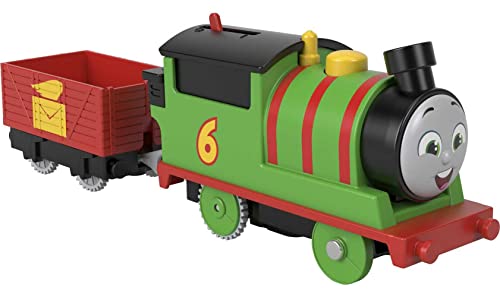 Thomas und seine Freunde Fisher-Price HDY60 -Motorisierte Spielzeugeisenbahn Percy, Spielzeug für Kinder ab 3 Jahren von Thomas und seine Freunde