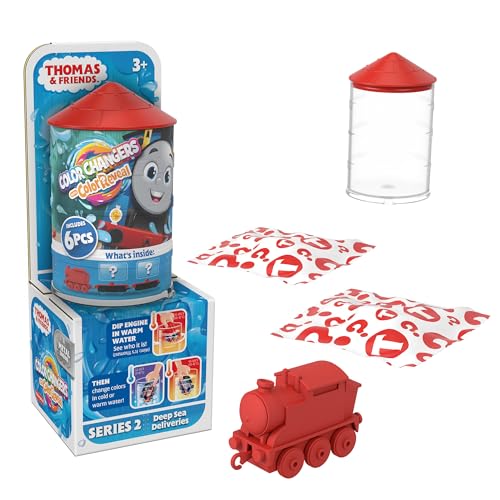 Thomas & seine Freunde Mystery Spielzeugzüge Sammlung aus Color Reveal Loks mit Farbwechsel und Überraschungsfracht für Kinder ab 3 Jahren, HNP80 von Thomas und seine Freunde