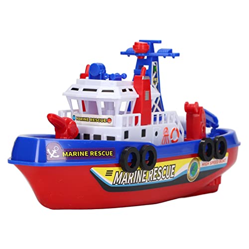 Feuerboot-Spielzeug, Elektrisches Kinder-Badeboot-Spielzeug, Auto-Wassers Pritzen Pädagogisches Boots Spielzeug mit Musik Licht für Mädchen von Thonlai
