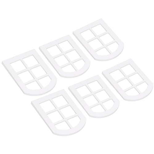 Set von 6pcs Miniatur -Holzfenstern, Hergestellt aus Basswood, 1:12 Puppenhausmöbel, Realistisches Design für die Dekoration Set von 6pcs Miniatur -Holzfenstern, Hergestellt aus Basswood, 1:12 Puppenhausmöbel, Realistisches Design für die Dekoration von Thonlai
