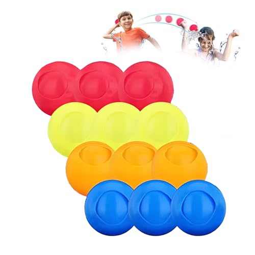 Thoquene 12 Stück Wiederverwendbare Wasserbomben, Silikon Wasserballons Spielzeug Ultimative Sommerspass Thoquene 12 Stück Wiederverwendbare Wasserbomben, Silikon Wasserballons Spielzeug Ultimative Sommerspass von Thoquene
