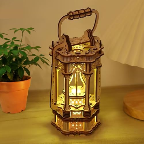 3D Holzpuzzle Laternen-Modellbausatz – DIY mit LED-Licht, Vintage-Viktorianische Laterne, Ästhetische Schreibtischdekoration, Attraktives STEM-Spielzeug für Erwachsene & Teenager 3D Holzpuzzle Laternen-Modellbausatz – DIY mit LED-Licht, Vintage-Viktorianische Laterne, Ästhetische Schreibtischdekoration, Attraktives STEM-Spielzeug für Erwachsene & Teenager von Thorder
