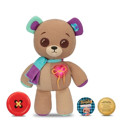 Thready Bear - Interaktiver 35,6 cm Plüsch-Teddybär - Make A Wish & Bear Comes to Life Magical Expressive Button Eyes - Happy, Sad, Winks & Blinks 70+ Expressions & Reactions Batteries Included Ages Thready Bear - Interaktiver 35,6 cm Plüsch-Teddybär - Make A Wish & Bear Comes to Life Magical Expressive Button Eyes - Happy, Sad, Winks & Blinks 70+ Expressions & Reactions Batteries Included Ages von Thready Bear