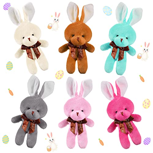 6 Stück Ostern Mini Farbige Plüschhasen Kuscheltier Hasen Pastell Ostern Plüsch Kaninchen Niedliche Kleine Stofftiere Tischdeko für Eiersuche Frühling Hochzeit Deko Gastgeschenk, 6 Stile 6 Stück Ostern Mini Farbige Plüschhasen Kuscheltier Hasen Pastell Ostern Plüsch Kaninchen Niedliche Kleine Stofftiere Tischdeko für Eiersuche Frühling Hochzeit Deko Gastgeschenk, 6 Stile von Threan