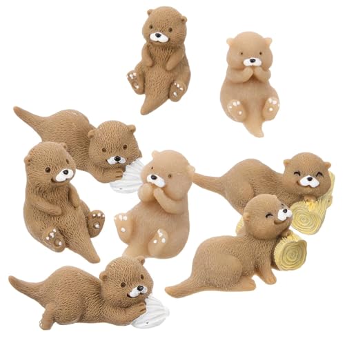 8St Otter-Mikrolandschaft Otter-Dekorationen Puppenhaus Seeotter buchattrappe deko bücherregal deko Bonsai- aus Harz Otter-Ornament Mini schmücken Zubehör 8St Otter-Mikrolandschaft Otter-Dekorationen Puppenhaus Seeotter buchattrappe deko bücherregal deko Bonsai- aus Harz Otter-Ornament Mini schmücken Zubehör von Threegoat
