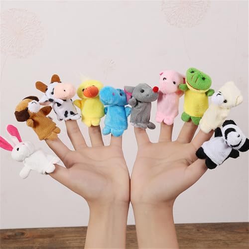 Set10 STK Finger Plüschtier Set Stoff Fingerpuppe Tiere Plüschpuppe Hand Tier Geschenke für Jungen und Mädchen Mitgebsel Jungeparty Set10 STK Finger Plüschtier Set Stoff Fingerpuppe Tiere Plüschpuppe Hand Tier Geschenke für Jungen und Mädchen Mitgebsel Jungeparty von Threegoat